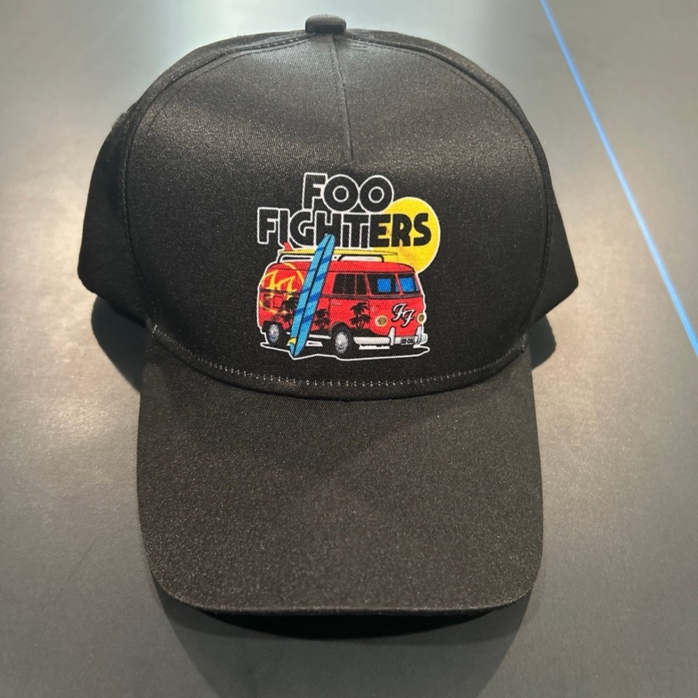 Foo Fighters Band Merch Split Window Surf Van Hat Black